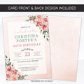 70th 50th birthday invitation personalize it